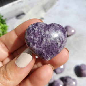 Lepidolite Hearts