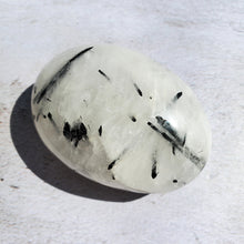 Load image into Gallery viewer, Tourmalinated Quartz Palm Stone &quot;B&quot;