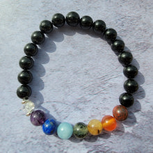 Load image into Gallery viewer, Black Tourmaline Chakra Bracelet