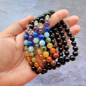 Black Tourmaline Chakra Bracelet