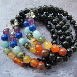 Black Tourmaline Chakra Bracelet