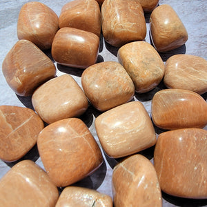 Peach Moonstone Tumbled Stones