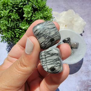 Spiderweb Jasper Tumbled Stones