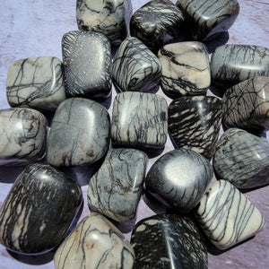 Spiderweb Jasper Tumbled Stones