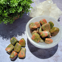 Load image into Gallery viewer, Unakite Tumbled Stones