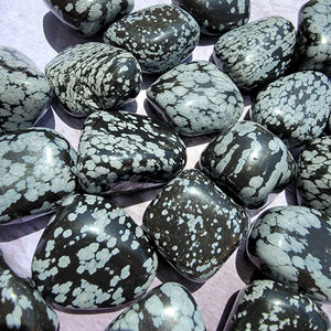 Snowflake Obsidian Tumbled Stones