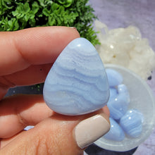 Load image into Gallery viewer, Blue Lace Agate Tumbled Stones