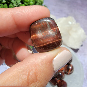 Red Tiger's Eye Tumbled Stones