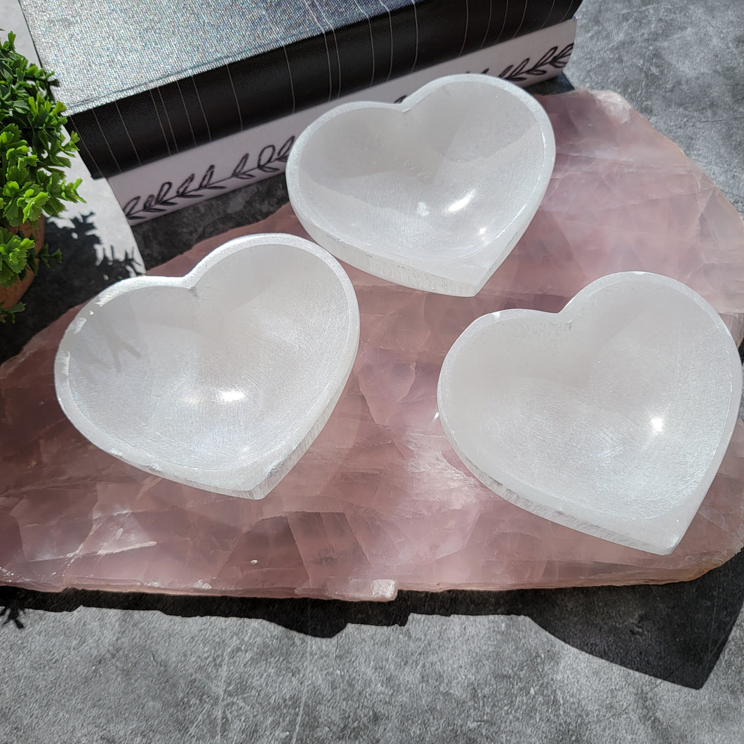 Heart Selenite Bowl - Small