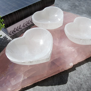 Heart Selenite Bowl - Small