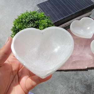 Heart Selenite Bowl - Small