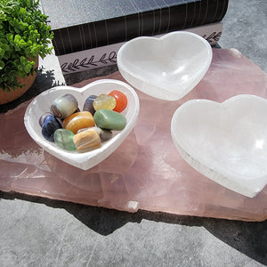 Heart Selenite Bowl - Small