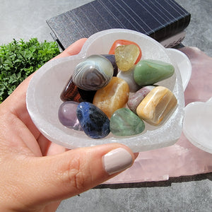 Heart Selenite Bowl - Small