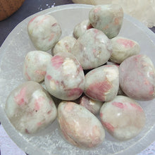 Load image into Gallery viewer, Pink Tourmaline in Quartz Tumbled Stones