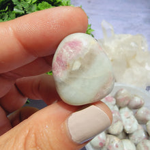 Load image into Gallery viewer, Pink Tourmaline in Quartz Tumbled Stones