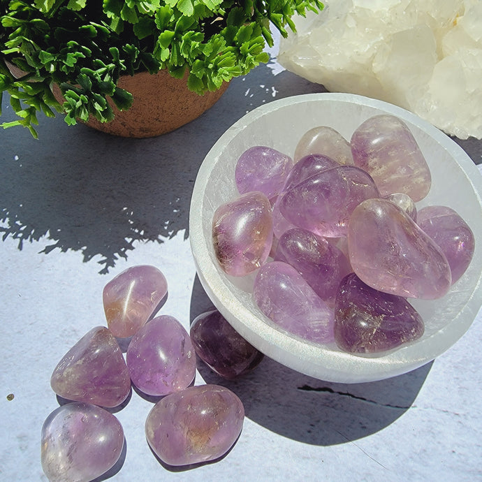 Amethyst (Light Purple) Tumbled Stones