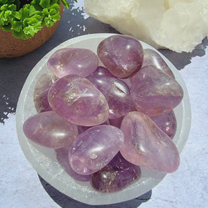 Amethyst (Light Purple) Tumbled Stones