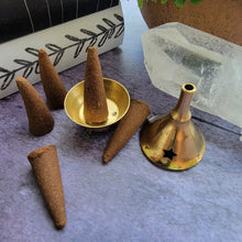 Load image into Gallery viewer, Brass Burner with Free Incense Cones (#2)