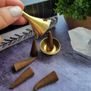 Brass Burner with Free Incense Cones (#4)