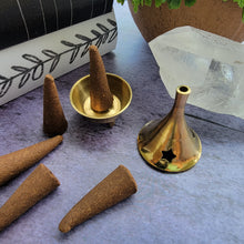 Load image into Gallery viewer, Brass Burner with Free Incense Cones (#4)