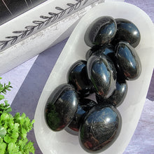 Load image into Gallery viewer, Black Tourmaline Palm Stones