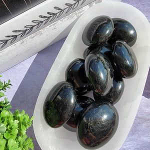 Black Tourmaline Palm Stones