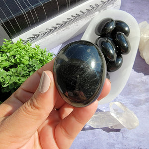 Black Tourmaline Palm Stones