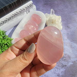 Rose Quartz Palm Stones