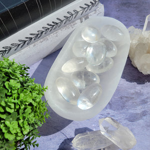 Clear Quartz Palm Stones