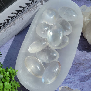 Clear Quartz Palm Stones