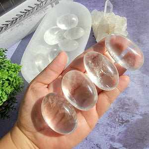 Clear Quartz Palm Stones