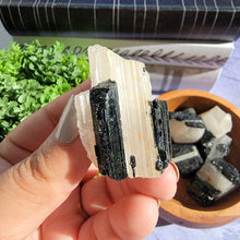 Load image into Gallery viewer, Raw Black Tourmaline with Quartz