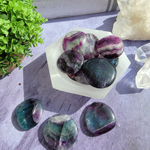 Load image into Gallery viewer, Rainbow Fluorite Pocket Stones