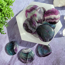 Load image into Gallery viewer, Rainbow Fluorite Pocket Stones