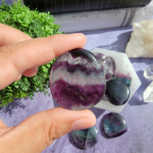 Load image into Gallery viewer, Rainbow Fluorite Pocket Stones