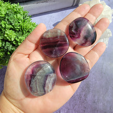 Load image into Gallery viewer, Rainbow Fluorite Pocket Stones