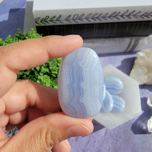 Blue Lace Agate Pocket Stones