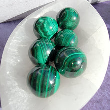 Load image into Gallery viewer, Malachite Mini Spheres