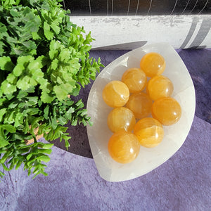 Orange Calcite Mini Spheres