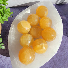 Load image into Gallery viewer, Orange Calcite Mini Spheres