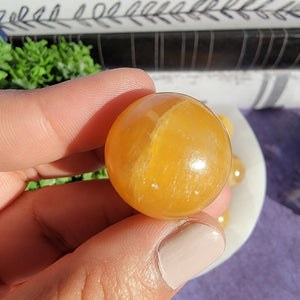 Orange Calcite Mini Spheres