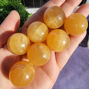 Orange Calcite Mini Spheres