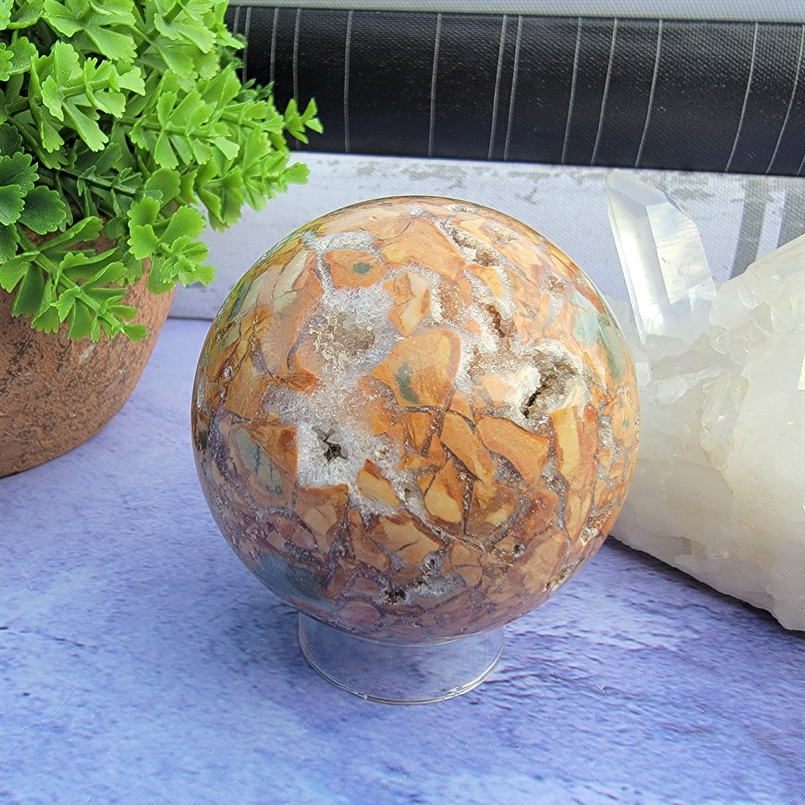 Ibis Jasper Sphere – Aquarius Crystals and Gems