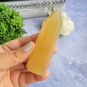 Honey Calcite Tower "I"