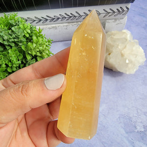 Honey Calcite Tower "I"