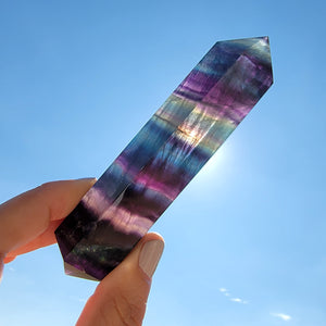 Rainbow Fluorite DT Wand "C"