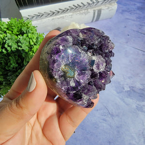 Amethyst Heart "K"