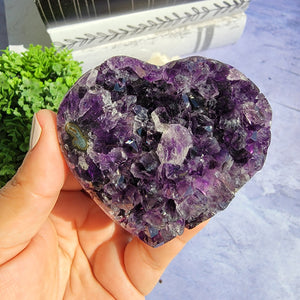 Amethyst Heart "K"