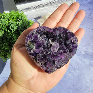 Amethyst Heart "K"