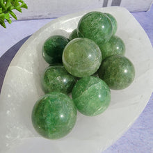 Load image into Gallery viewer, Green Strawberry Quartz Mini Spheres